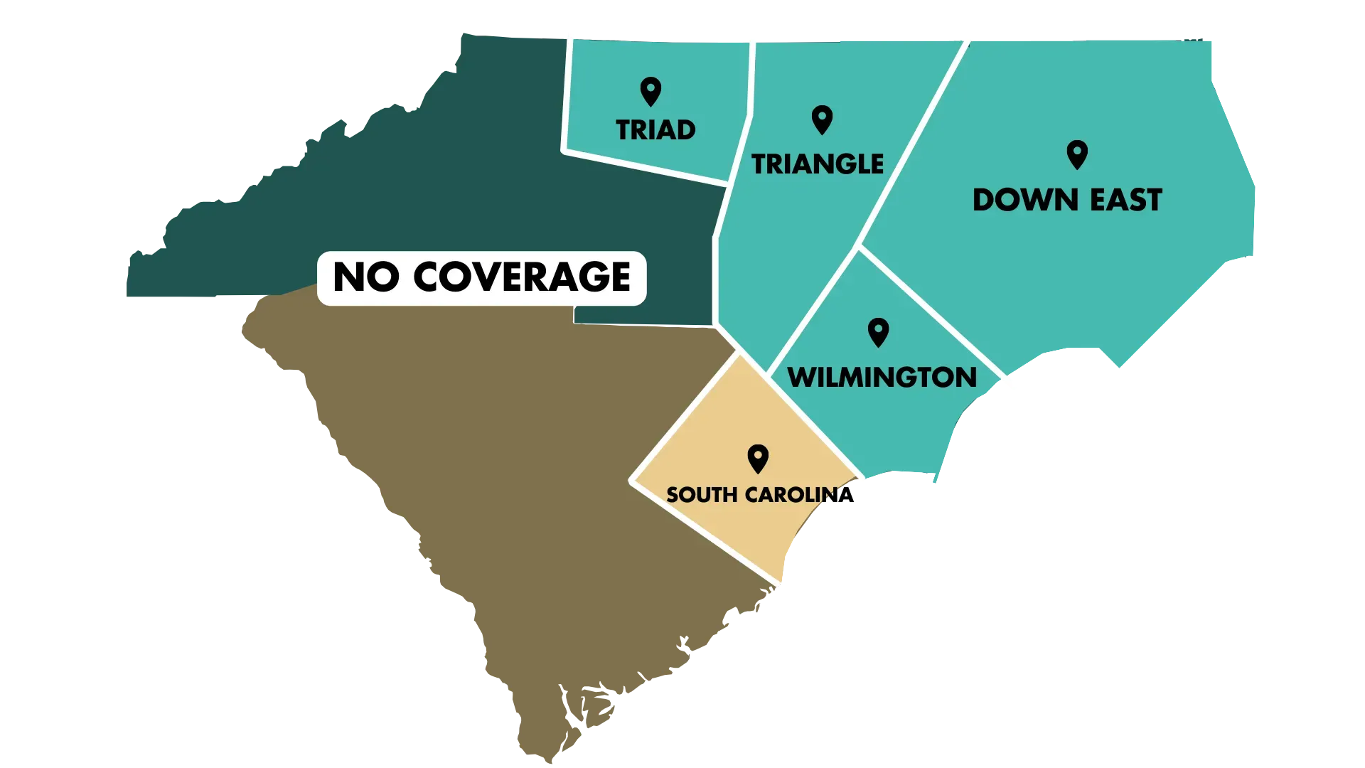 Areas Served Map