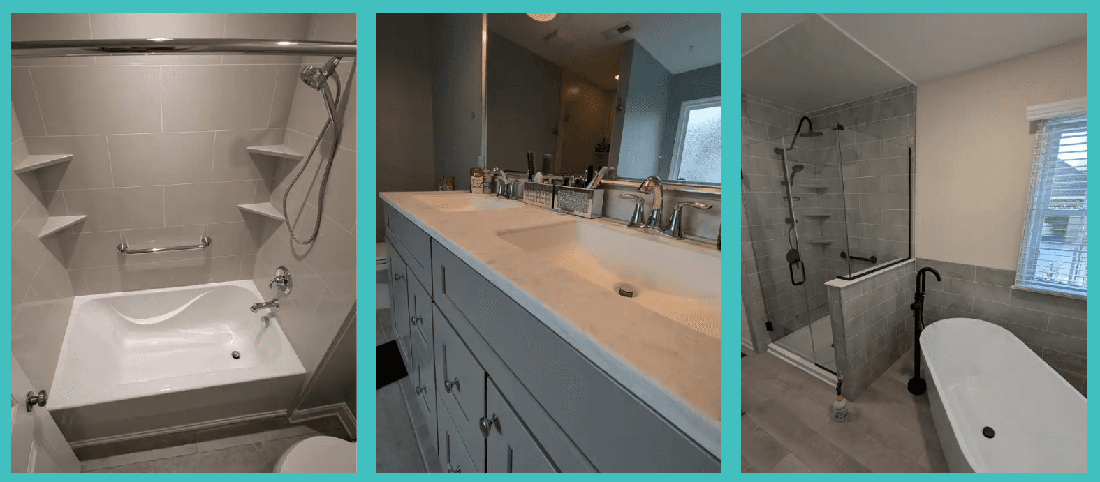 Bathroom Remodels x3