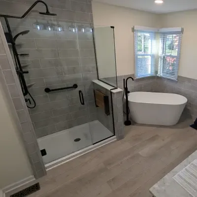 Full Bathroom Remodel shower and tub