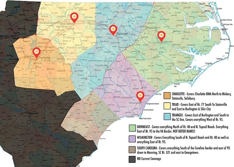 Service Area Map