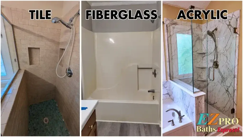 Tile-Fiberglass-Acrylic