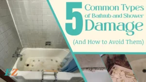 tub and shower damage