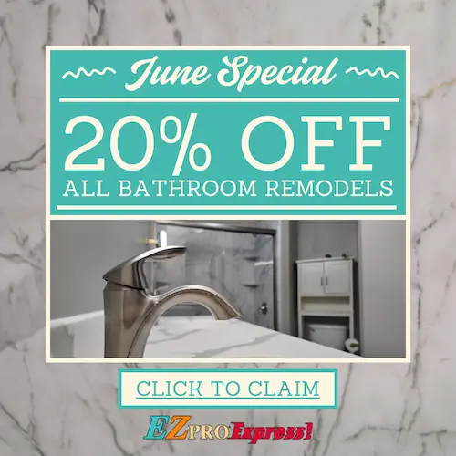 June 2025 Bathroom Remodel Special 20% Off