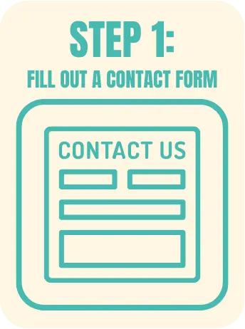 Step 1 fill out a contact form
