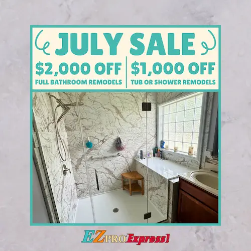 July bathroom remodeling special